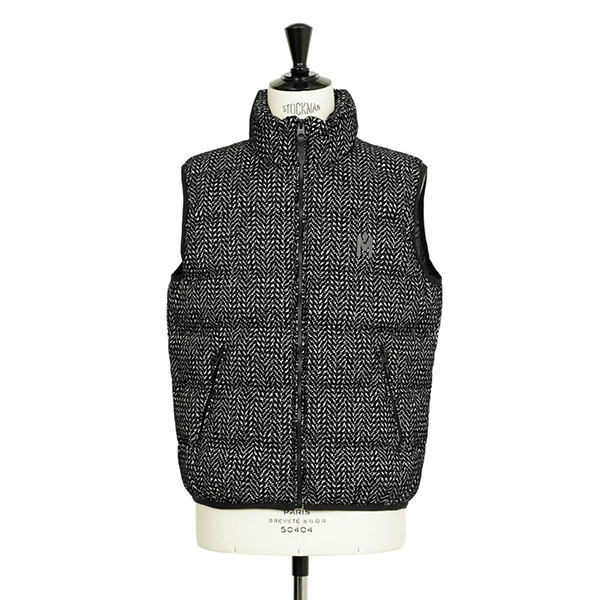 MACKAGE マッカージュ ダウン ベスト ポリエステル ベロア ロゴ